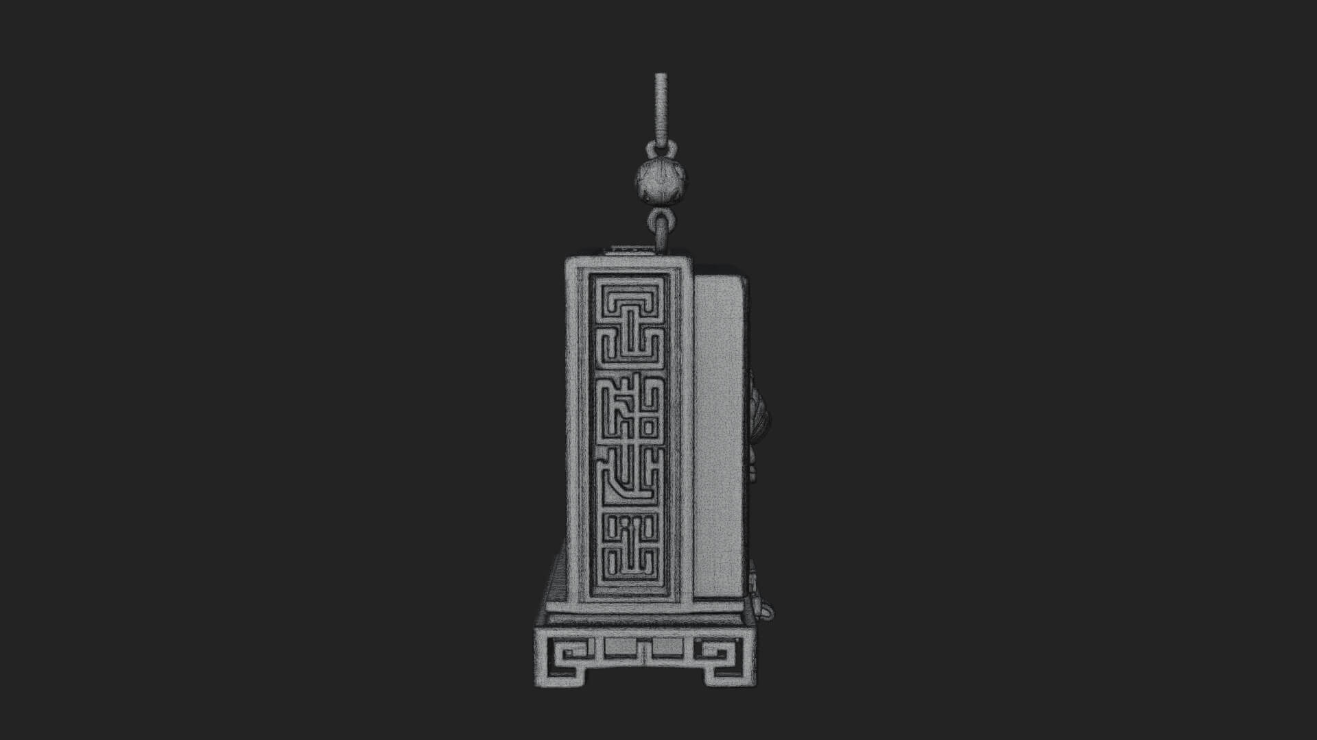 Peony Panel Lantern Model Design 2 3D Print Model 3D Model