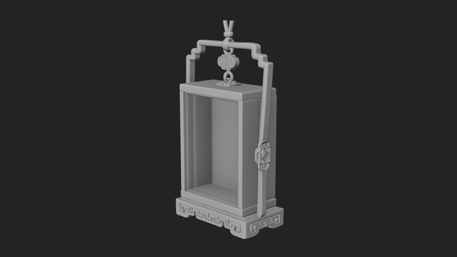 Peony Panel Lantern Model Design 3 3D Print Model 3D Model
