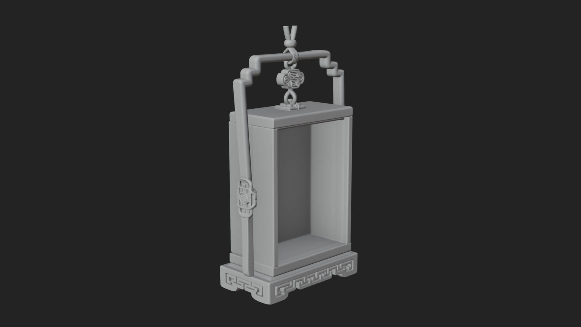 Peony Panel Lantern Model Design 3 3D Print Model 3D Model