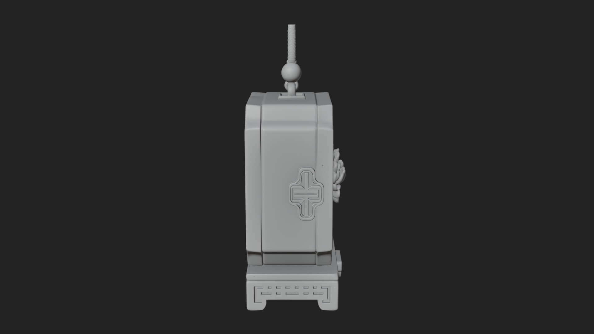 Peony Panel Lantern Model Design 4 3D Print Model 3D Model