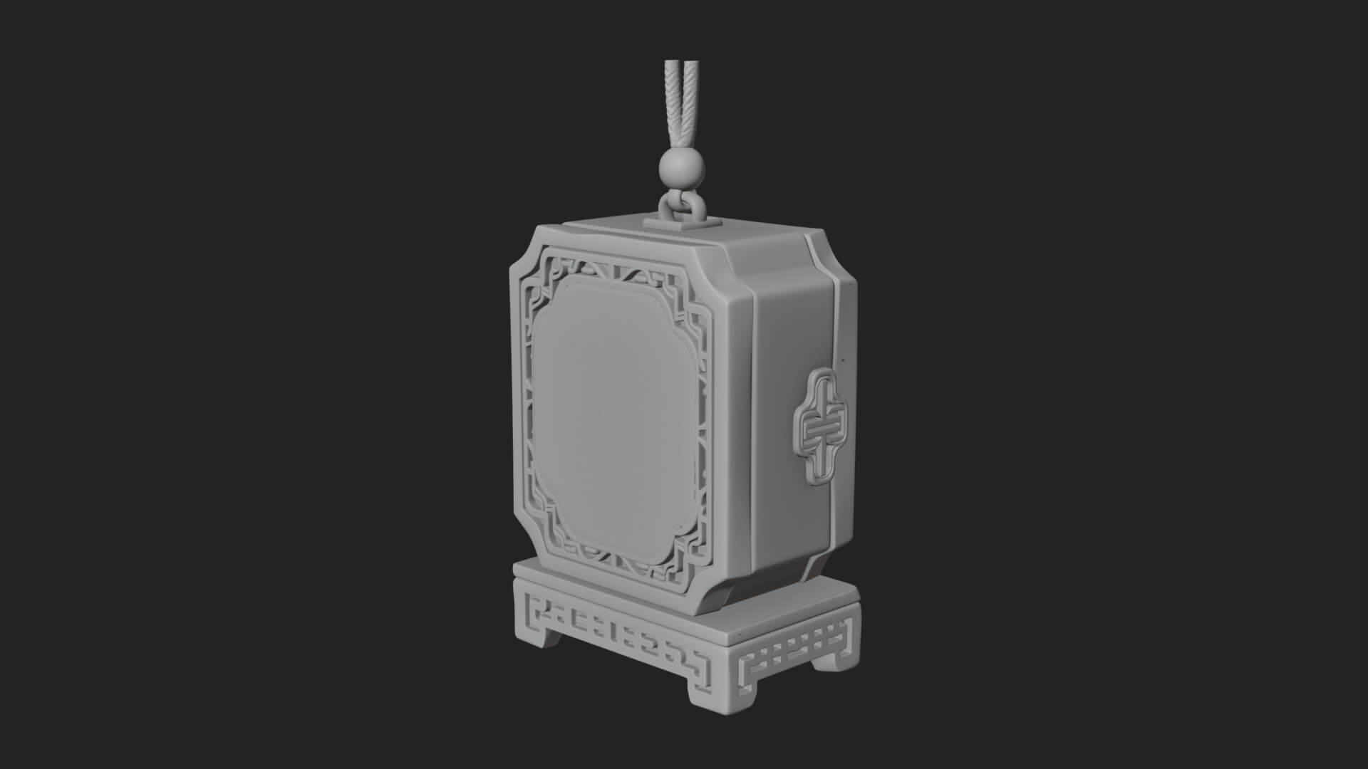 Peony Panel Lantern Model Design 4 3D Print Model 3D Model