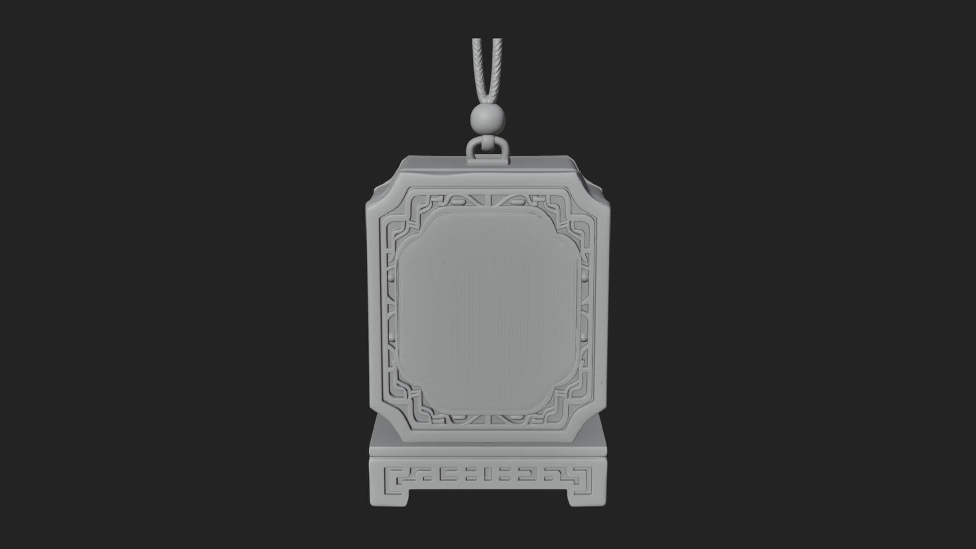 Peony Panel Lantern Model Design 4 3D Print Model 3D Model