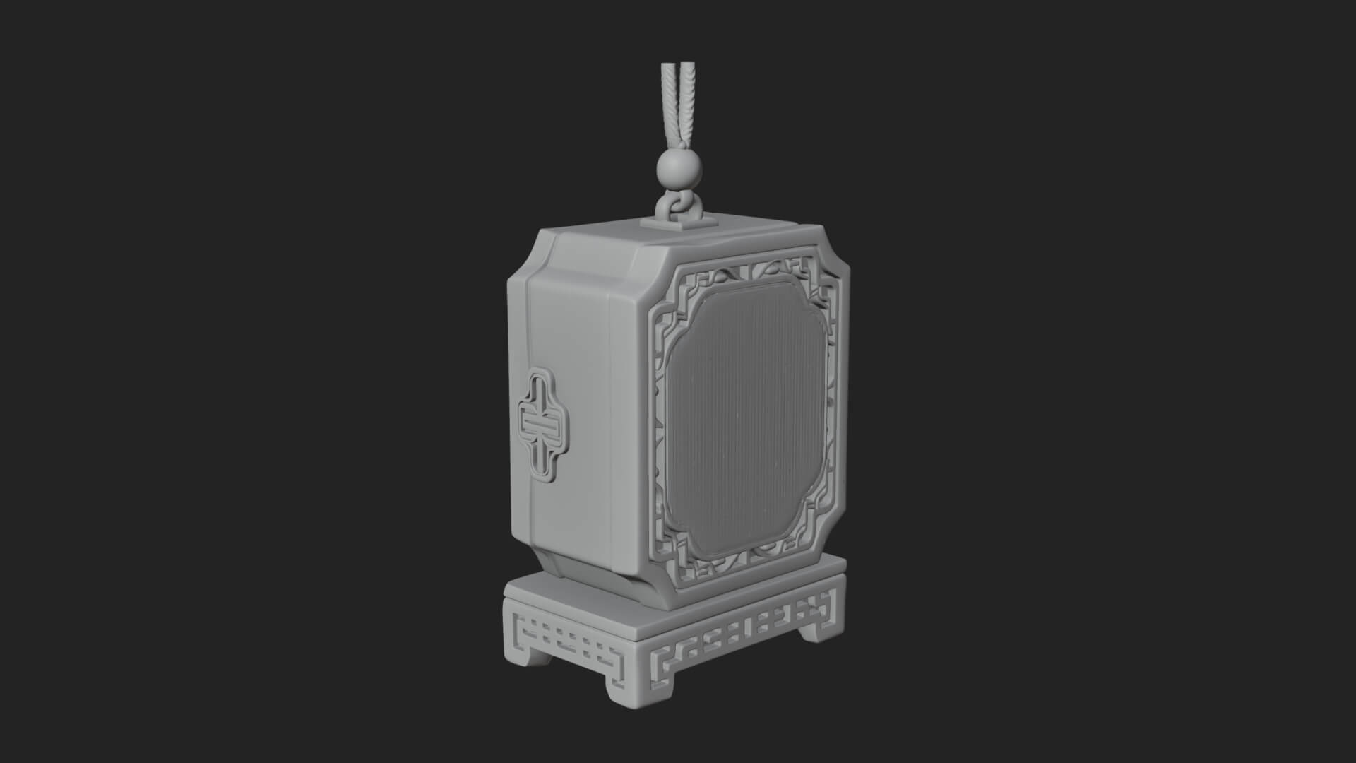 Peony Panel Lantern Model Design 4 3D Print Model 3D Model