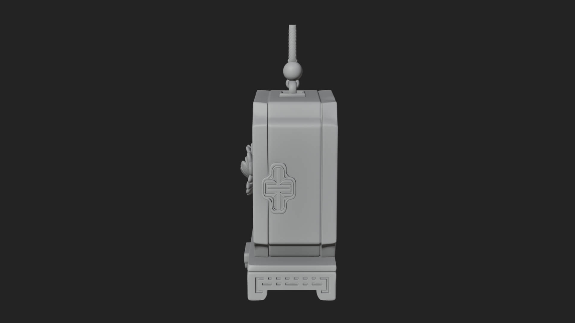 Peony Panel Lantern Model Design 4 3D Print Model 3D Model