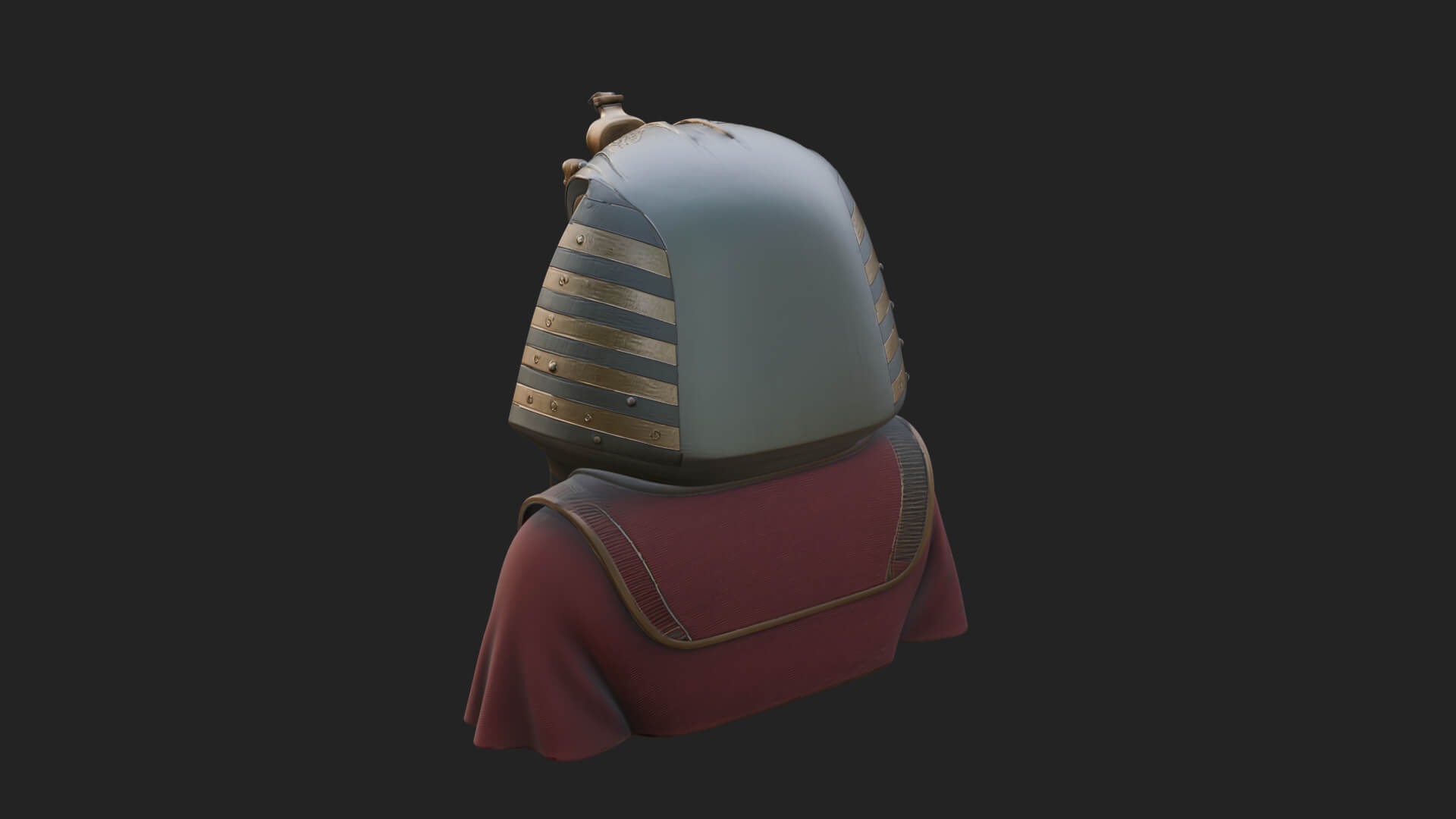Pharaoh Gold Mask Statue Design 4 3D Print Model 3D Model
