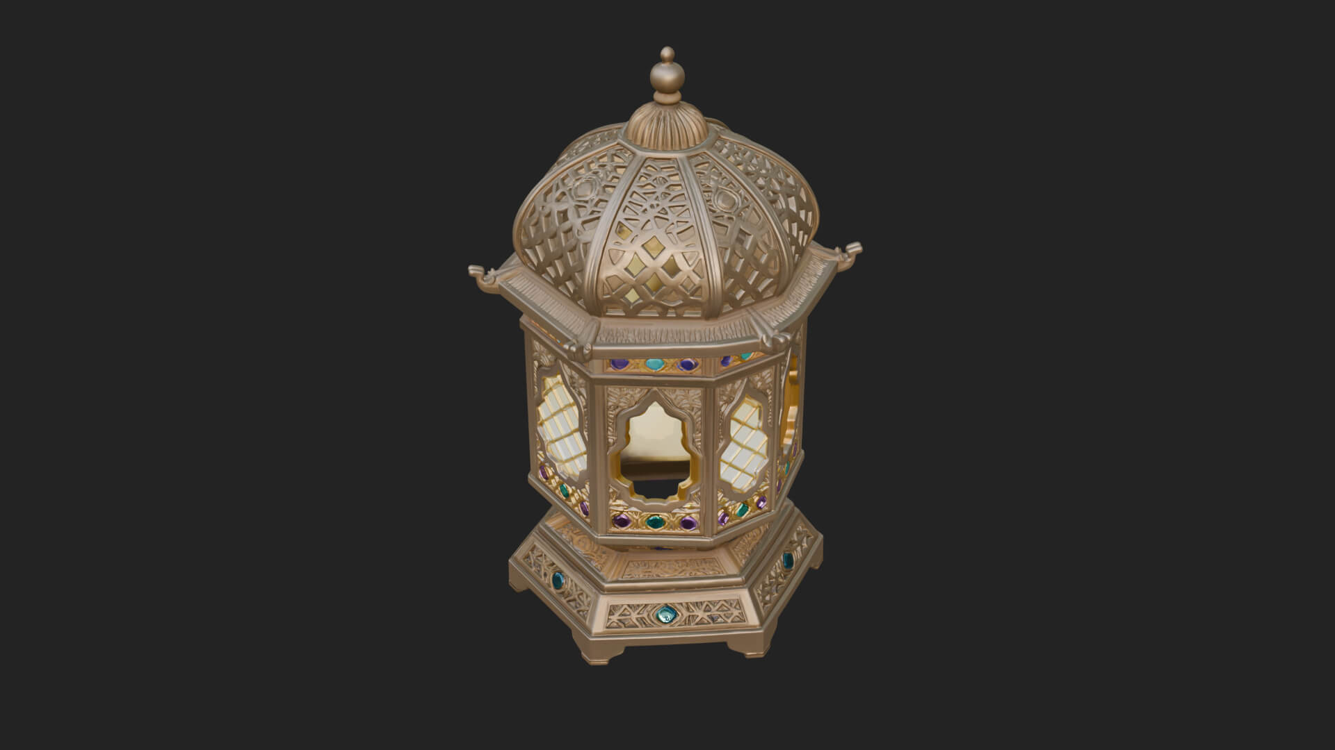 Pierced Dome Lantern Model Design 1 3D Print Model 3D Model