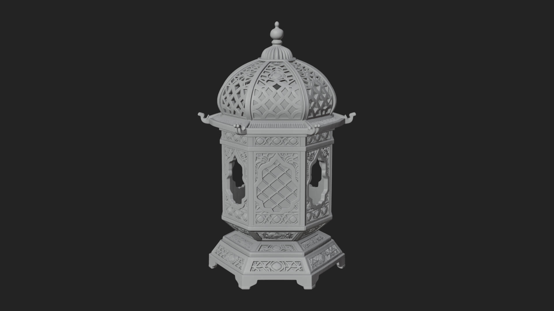 Pierced Dome Lantern Model Design 1 3D Print Model 3D Model