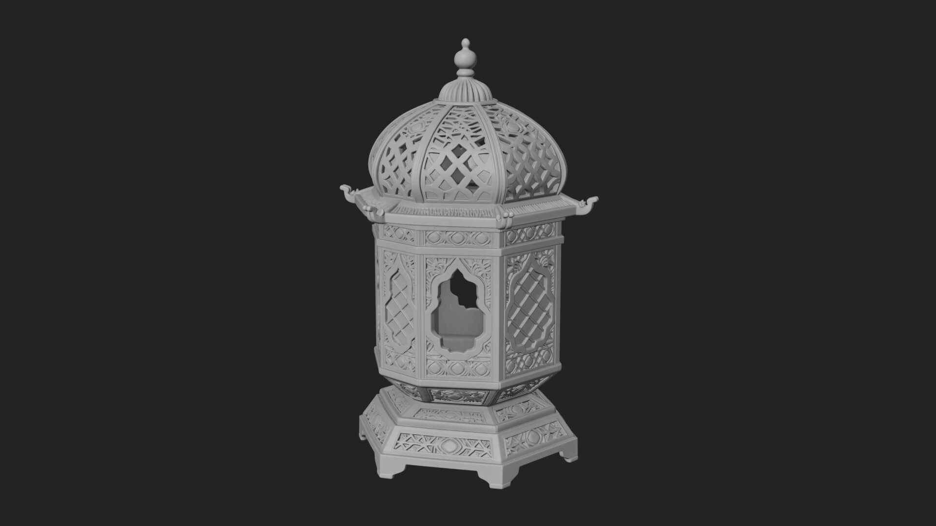 Pierced Dome Lantern Model Design 1 3D Print Model 3D Model