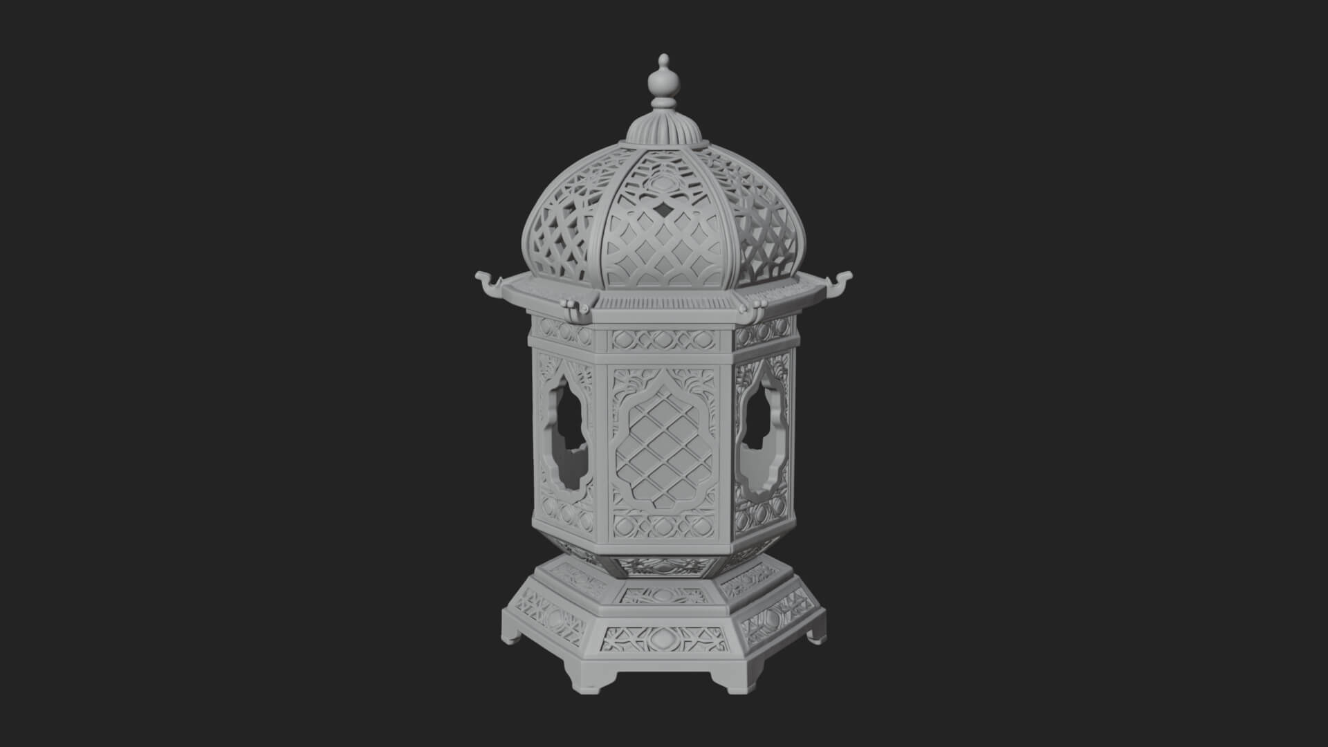 Pierced Dome Lantern Model Design 1 3D Print Model 3D Model