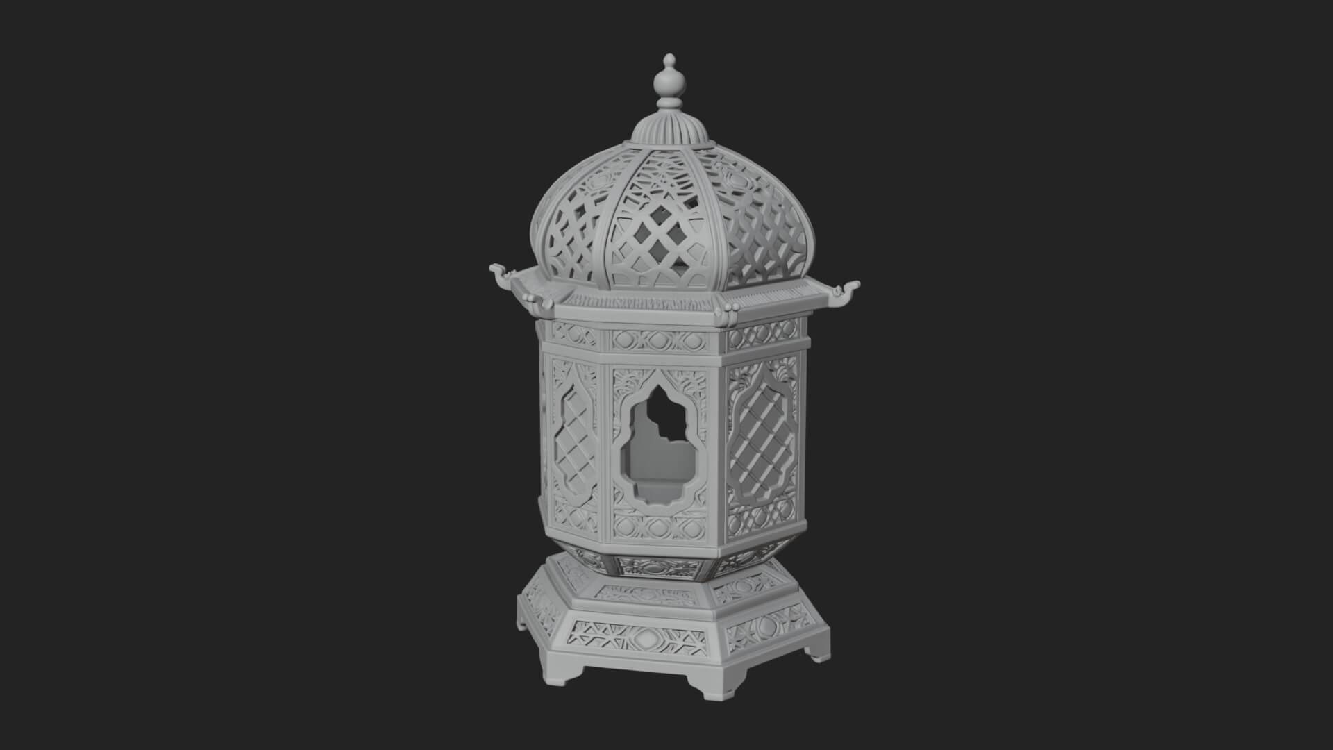 Pierced Dome Lantern Model Design 1 3D Print Model 3D Model