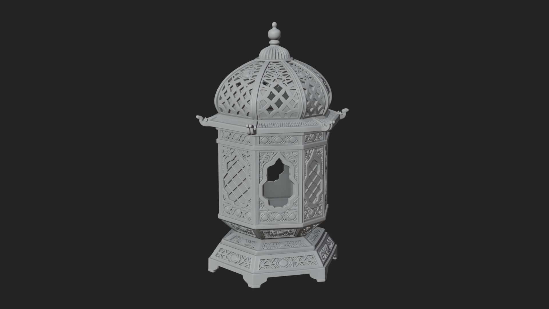 Pierced Dome Lantern Model Design 1 3D Print Model 3D Model