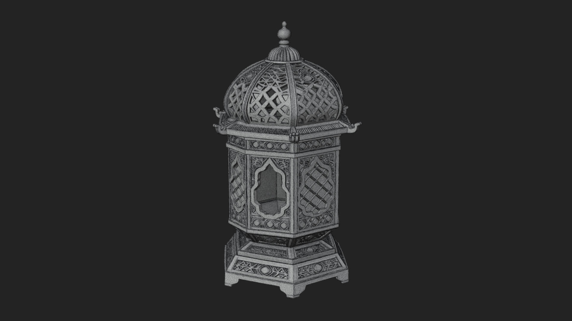Pierced Dome Lantern Model Design 1 3D Print Model 3D Model