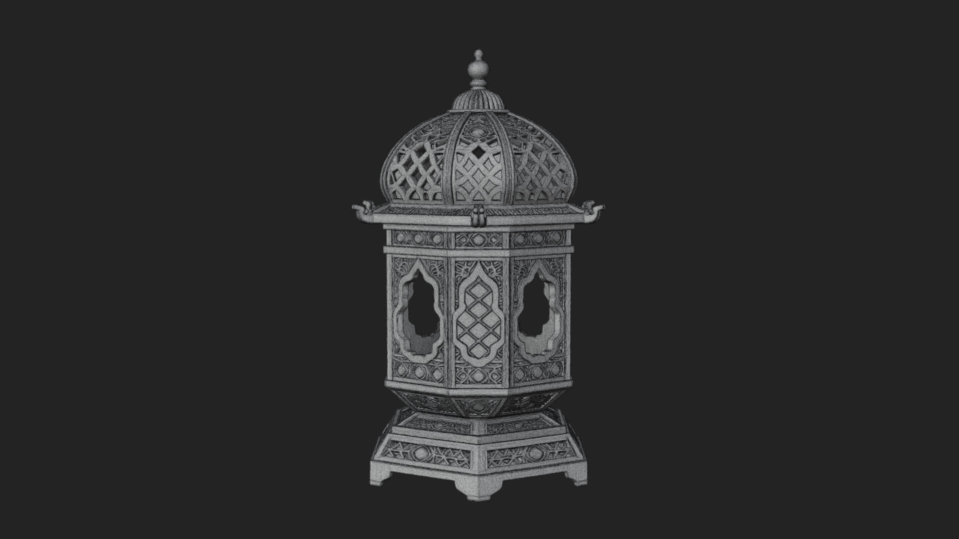 Pierced Dome Lantern Model Design 1 3D Print Model 3D Model