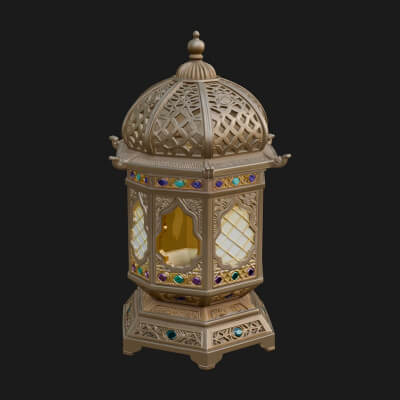Pierced Dome Lantern Model Design 1 3D Print Model