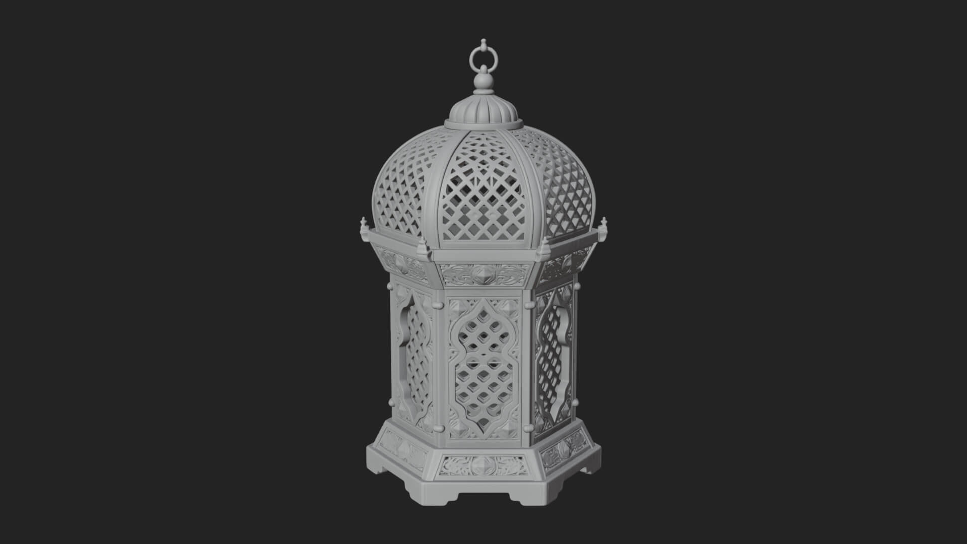 Pierced Dome Lantern Model Design 2 3D Print Model 3D Model