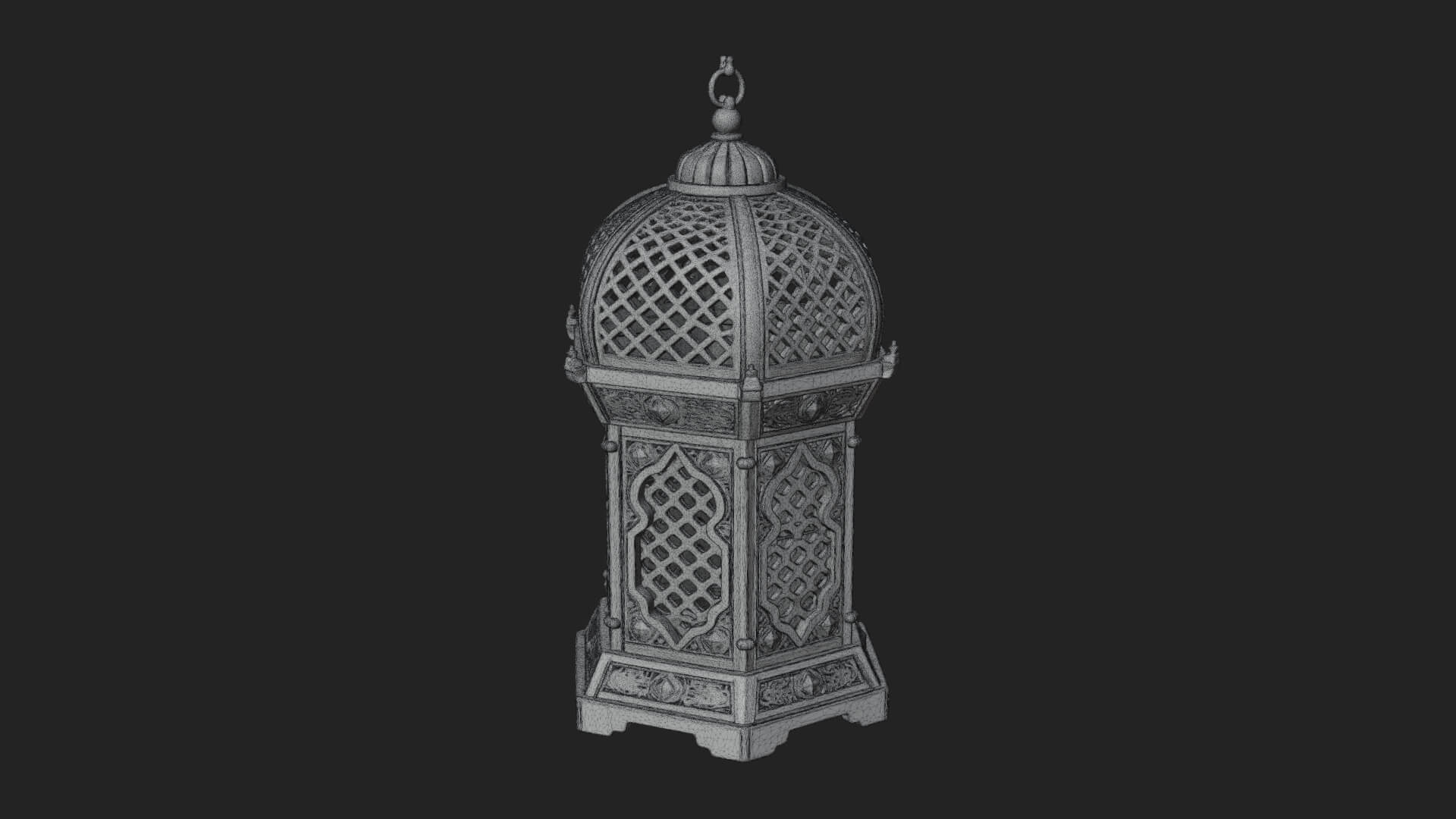 Pierced Dome Lantern Model Design 2 3D Print Model 3D Model