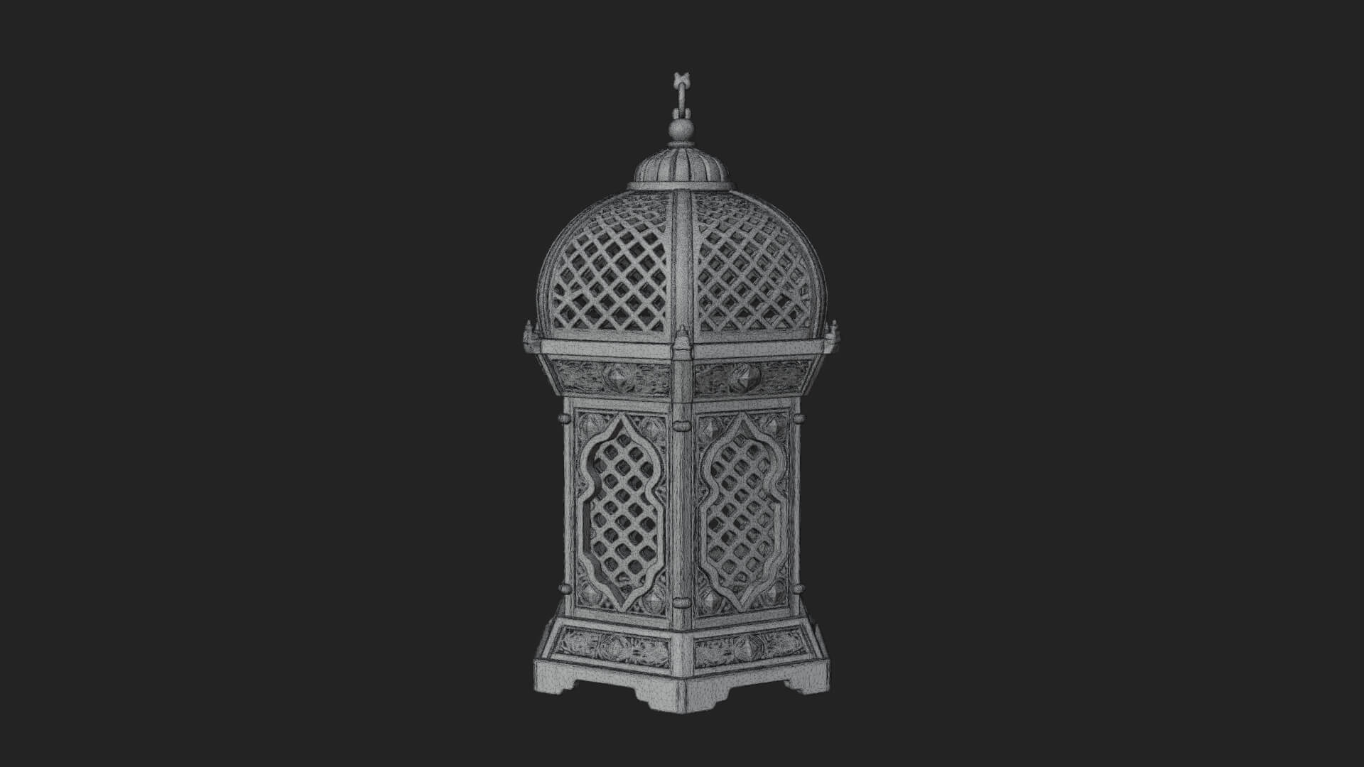 Pierced Dome Lantern Model Design 2 3D Print Model 3D Model