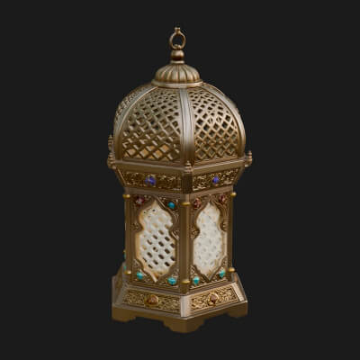 Pierced Dome Lantern Model Design 2 3D Print Model