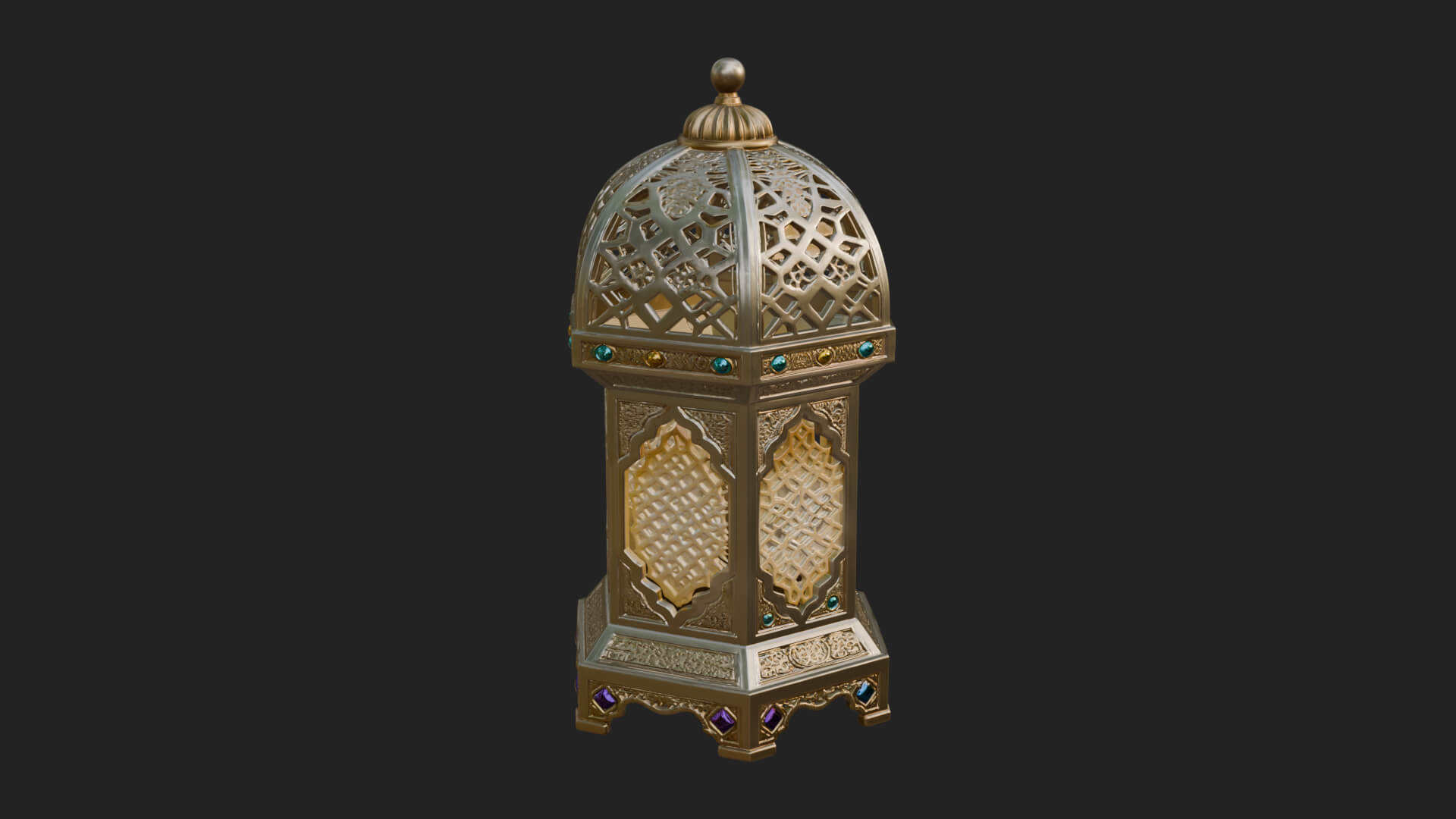 Pierced Dome Lantern Model Design 3 3D Print Model 3D Model