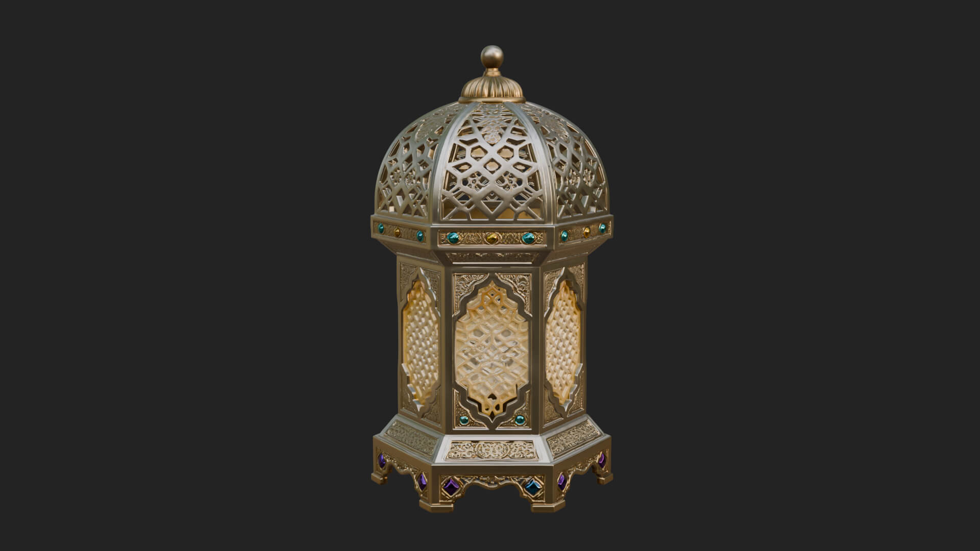 Pierced Dome Lantern Model Design 3 3D Print Model 3D Model