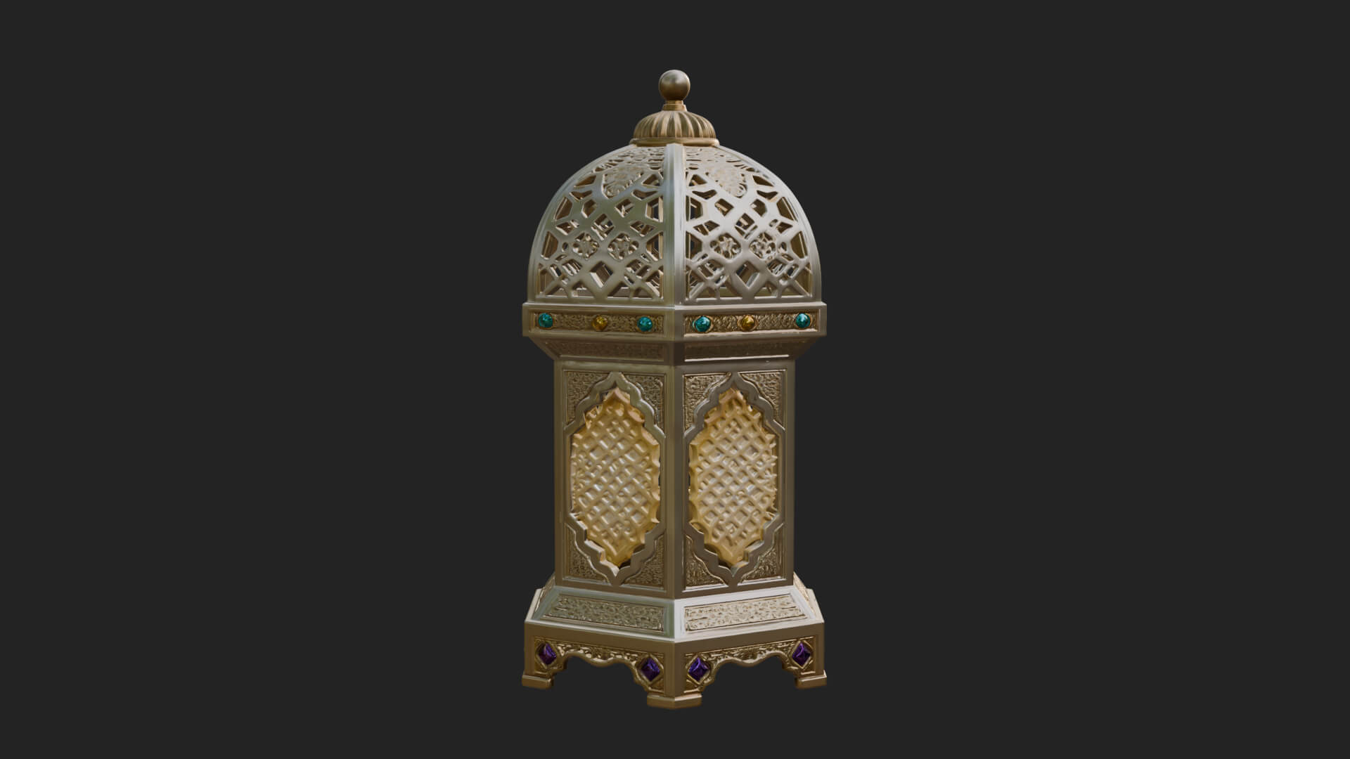 Pierced Dome Lantern Model Design 3 3D Print Model 3D Model