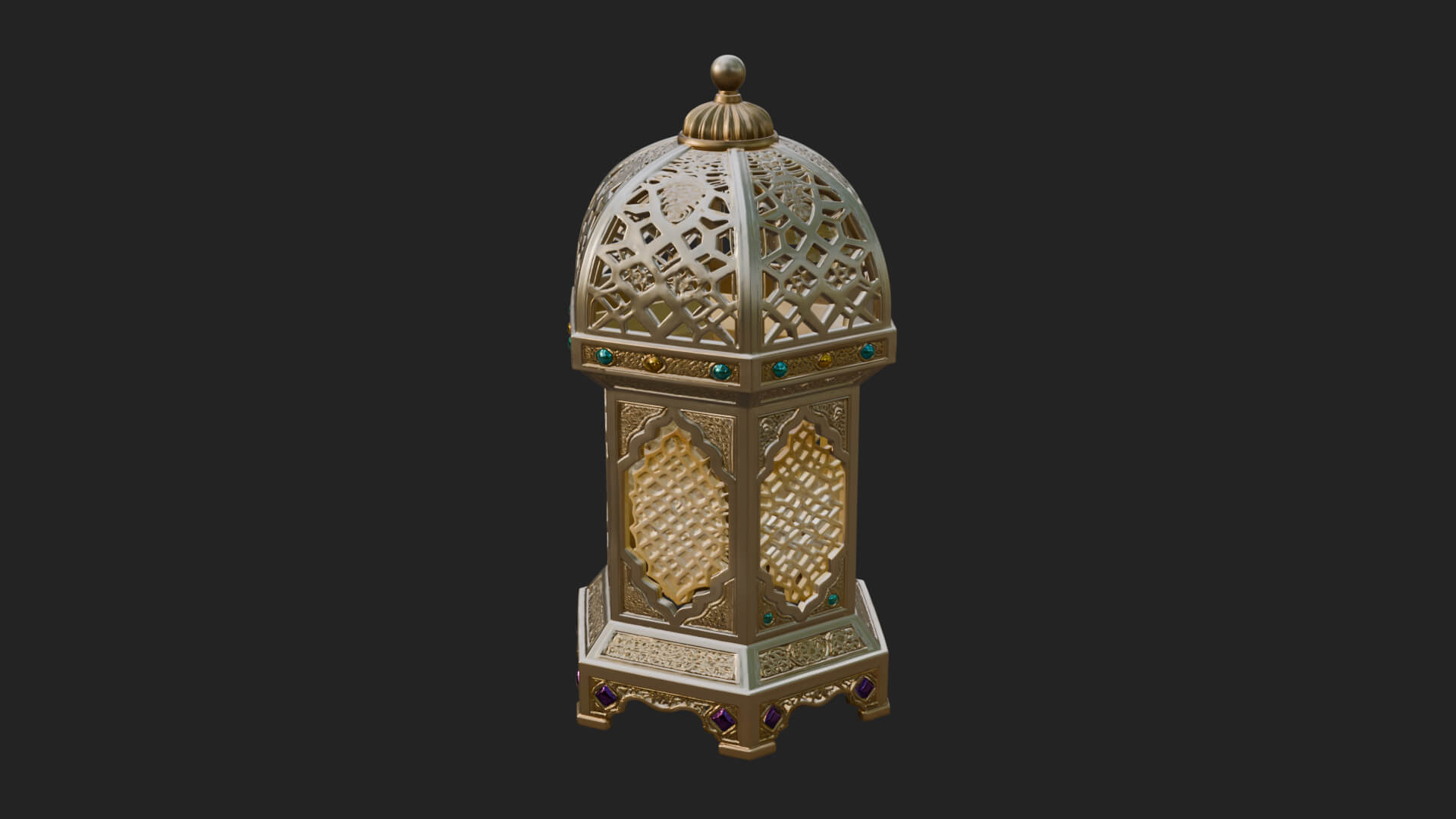 Pierced Dome Lantern Model Design 3 3D Print Model 3D Model