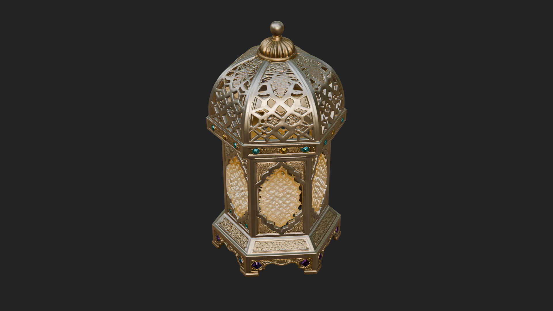 Pierced Dome Lantern Model Design 3 3D Print Model 3D Model