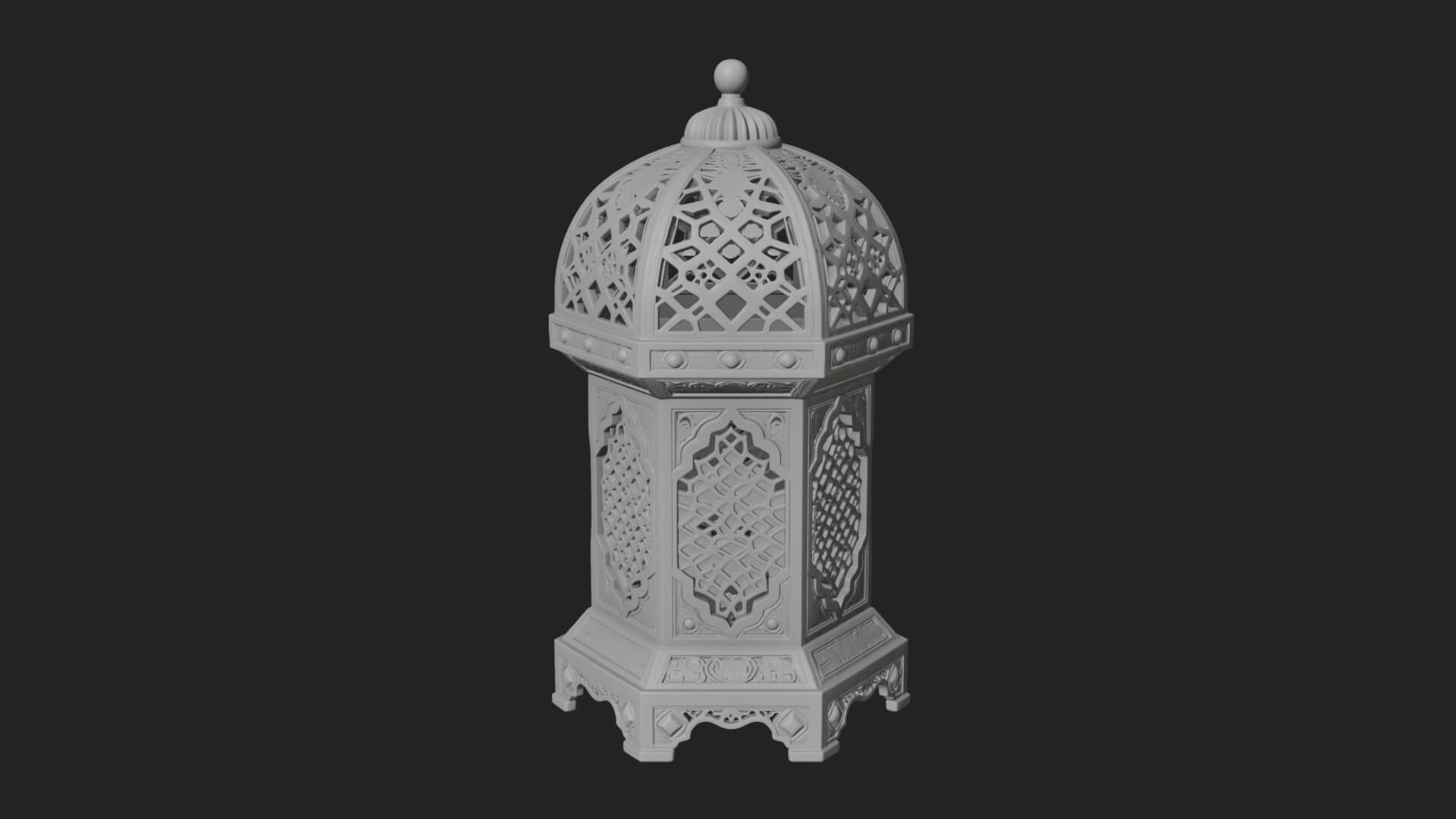 Pierced Dome Lantern Model Design 3 3D Print Model 3D Model