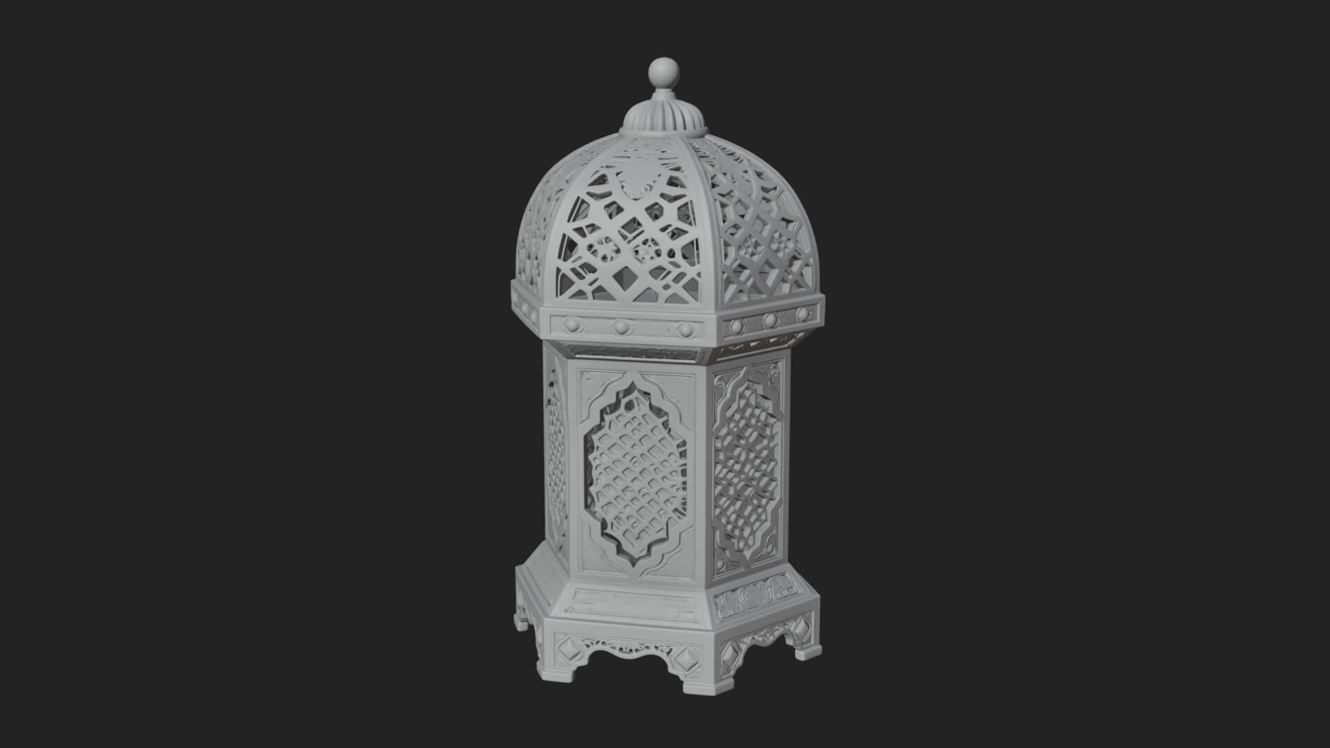 Pierced Dome Lantern Model Design 3 3D Print Model 3D Model