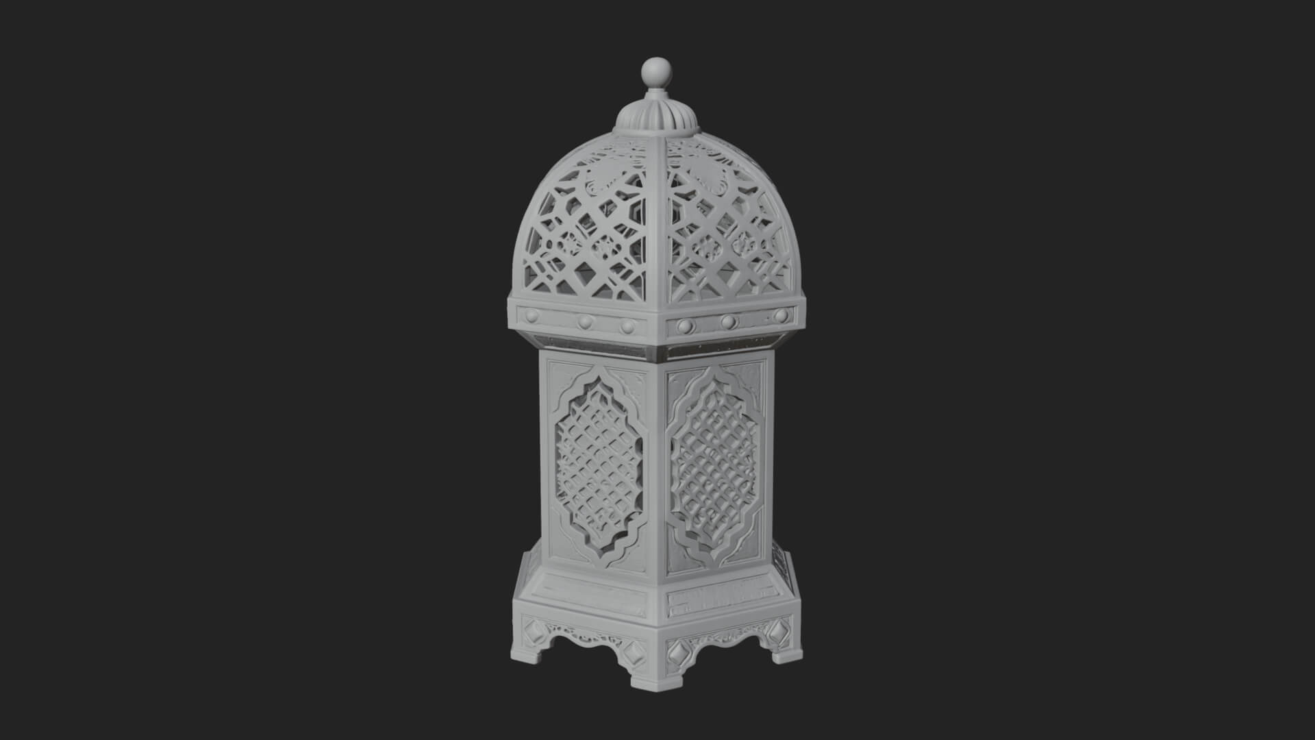 Pierced Dome Lantern Model Design 3 3D Print Model 3D Model
