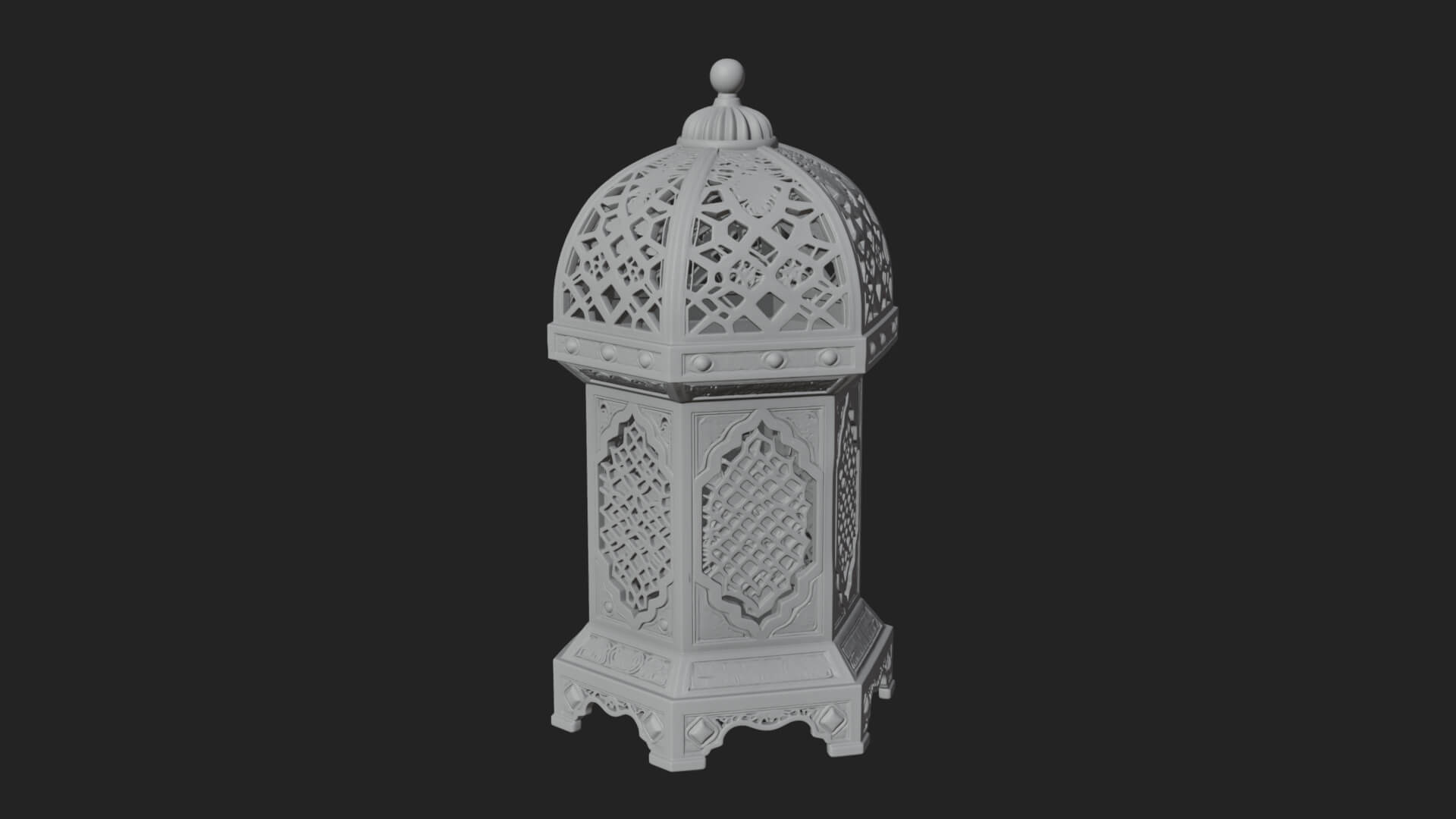 Pierced Dome Lantern Model Design 3 3D Print Model 3D Model