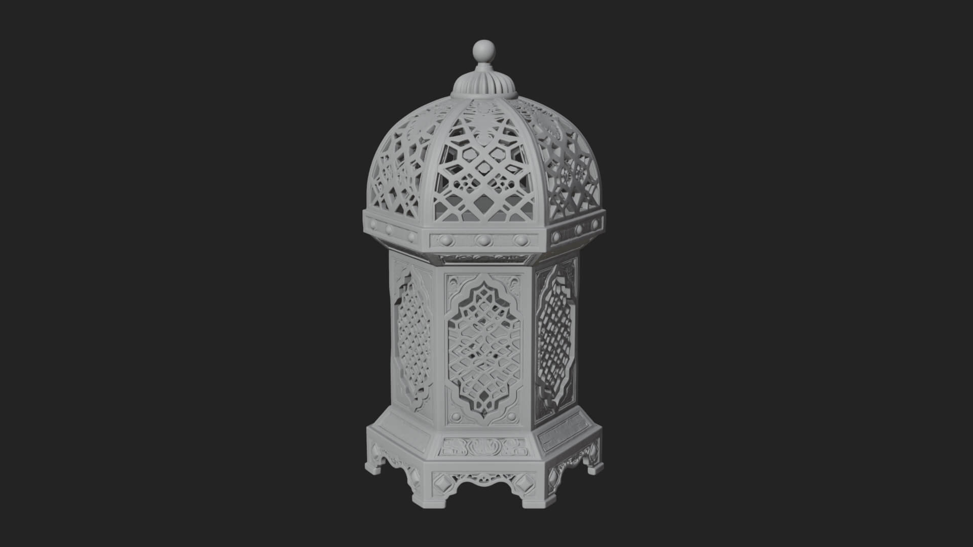 Pierced Dome Lantern Model Design 3 3D Print Model 3D Model