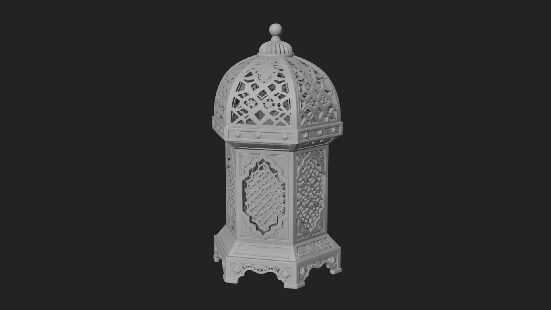 Pierced Dome Lantern Model Design 3 3D Print Model 3D Model