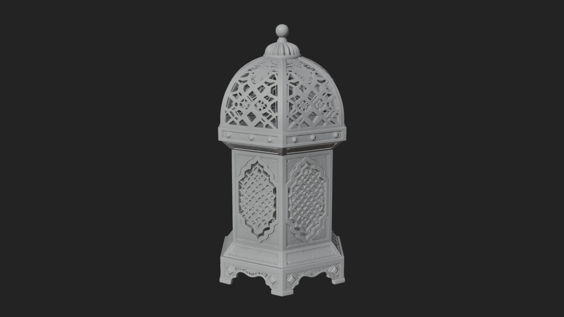 Pierced Dome Lantern Model Design 3 3D Print Model 3D Model