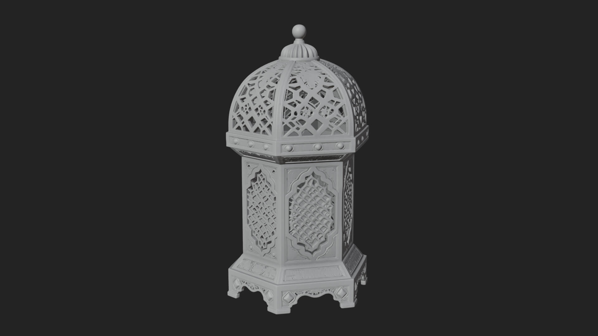 Pierced Dome Lantern Model Design 3 3D Print Model 3D Model