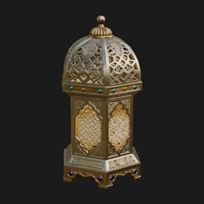Pierced Dome Lantern Model Design 3 3D Print Model