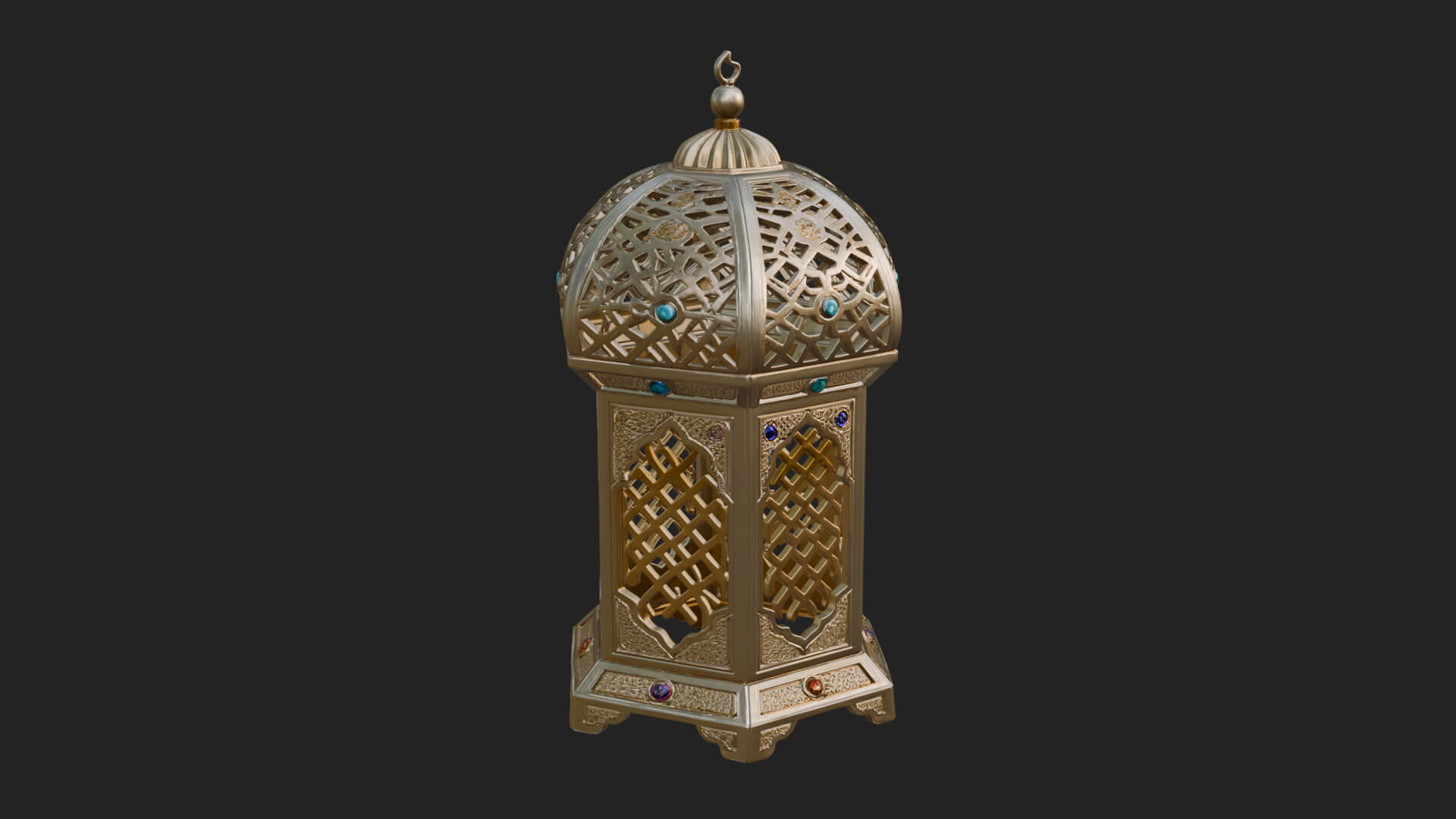 Pierced Dome Lantern Model Design 4 3D Print Model 3D Model