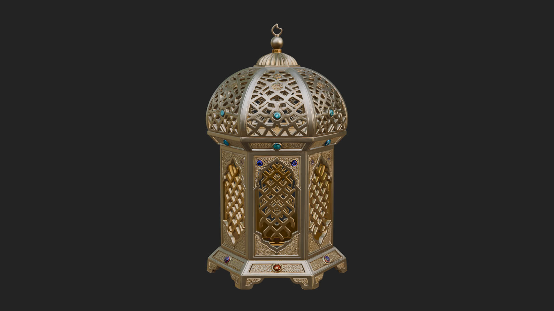 Pierced Dome Lantern Model Design 4 3D Print Model 3D Model