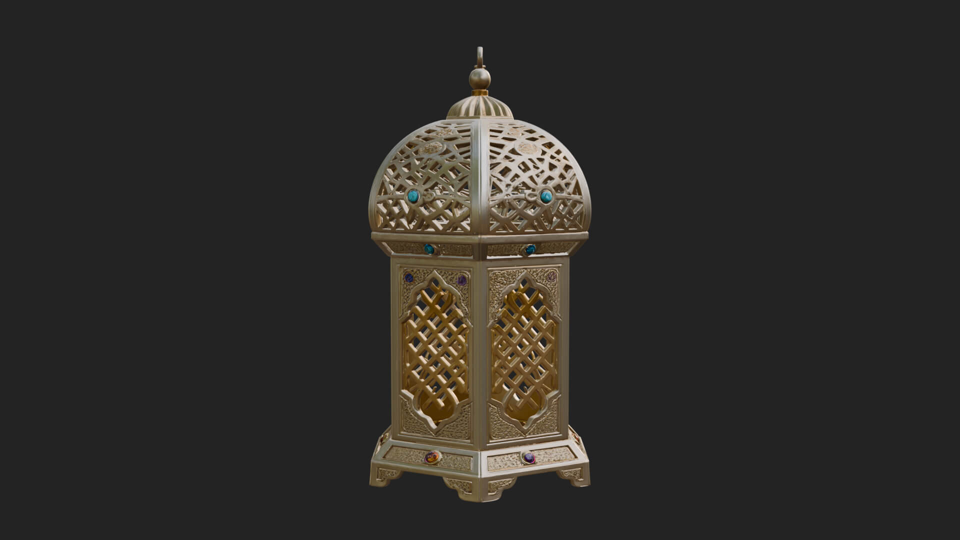 Pierced Dome Lantern Model Design 4 3D Print Model 3D Model