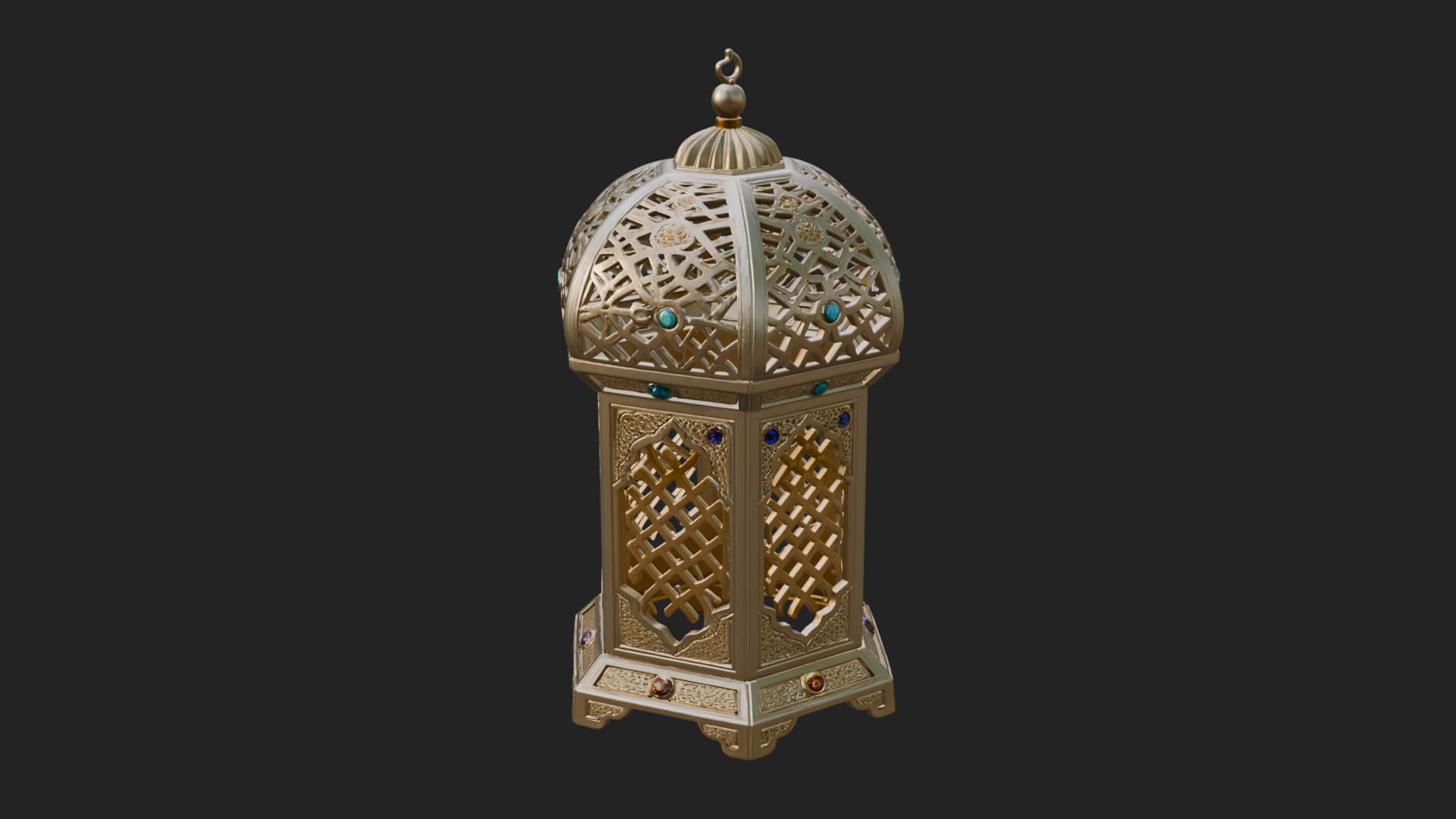 Pierced Dome Lantern Model Design 4 3D Print Model 3D Model