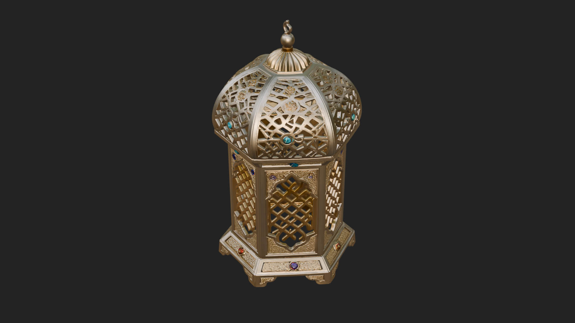 Pierced Dome Lantern Model Design 4 3D Print Model 3D Model