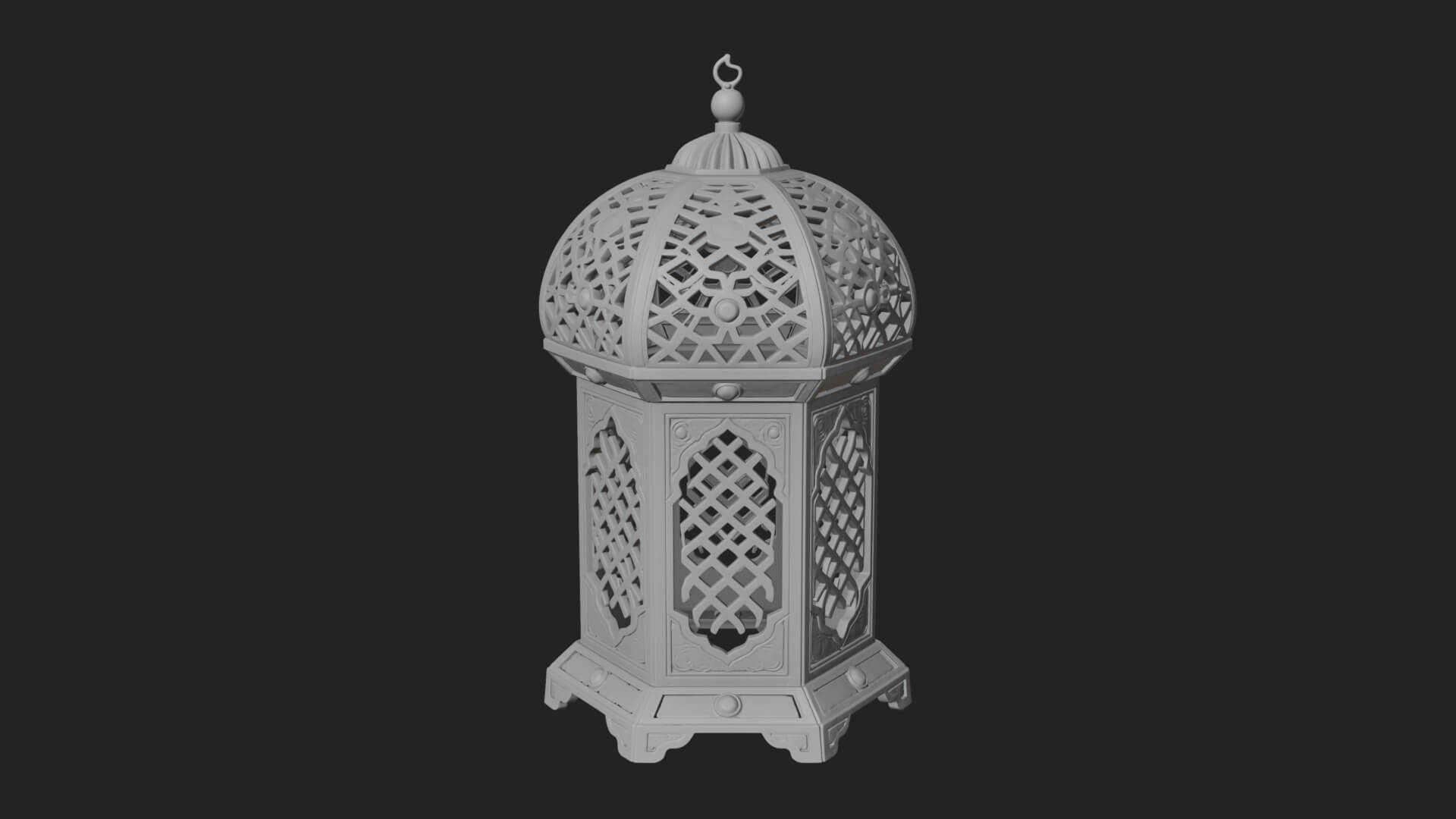 Pierced Dome Lantern Model Design 4 3D Print Model 3D Model
