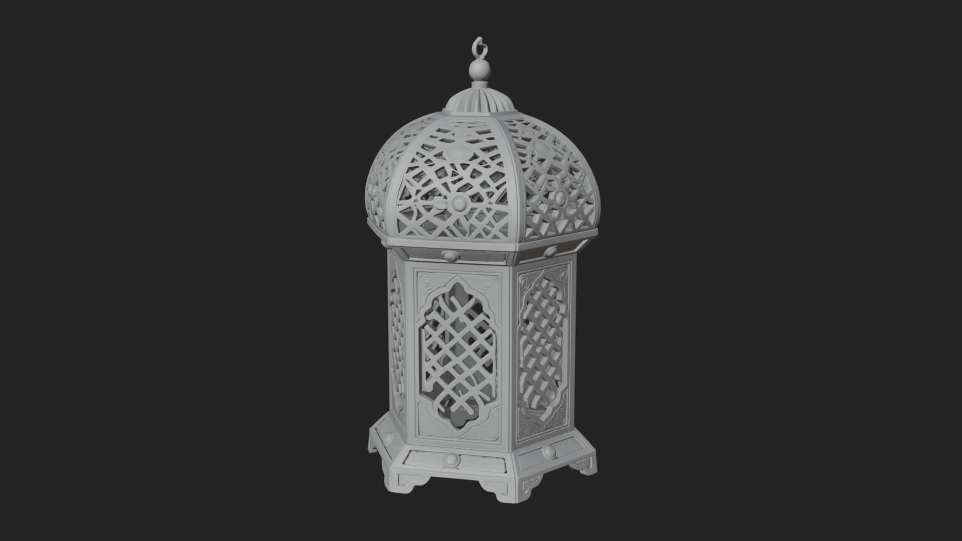 Pierced Dome Lantern Model Design 4 3D Print Model 3D Model
