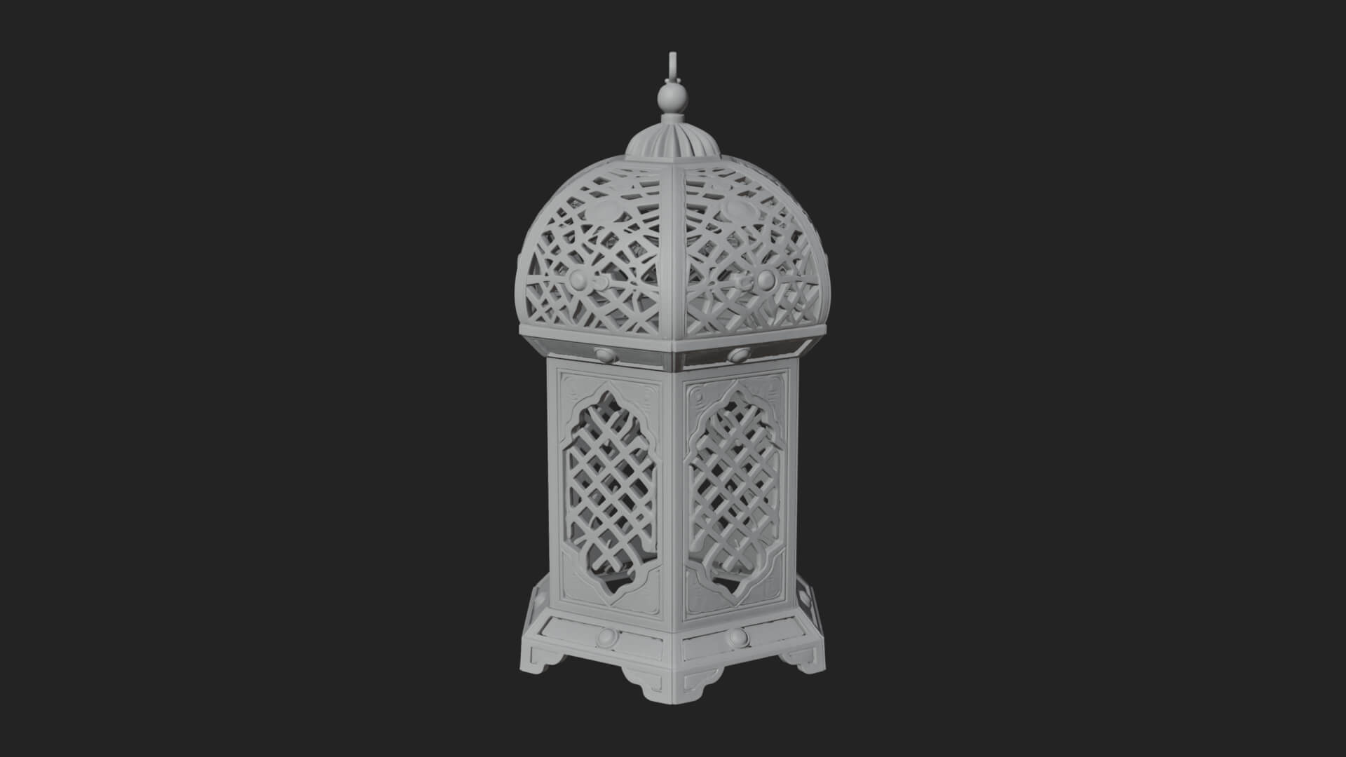 Pierced Dome Lantern Model Design 4 3D Print Model 3D Model