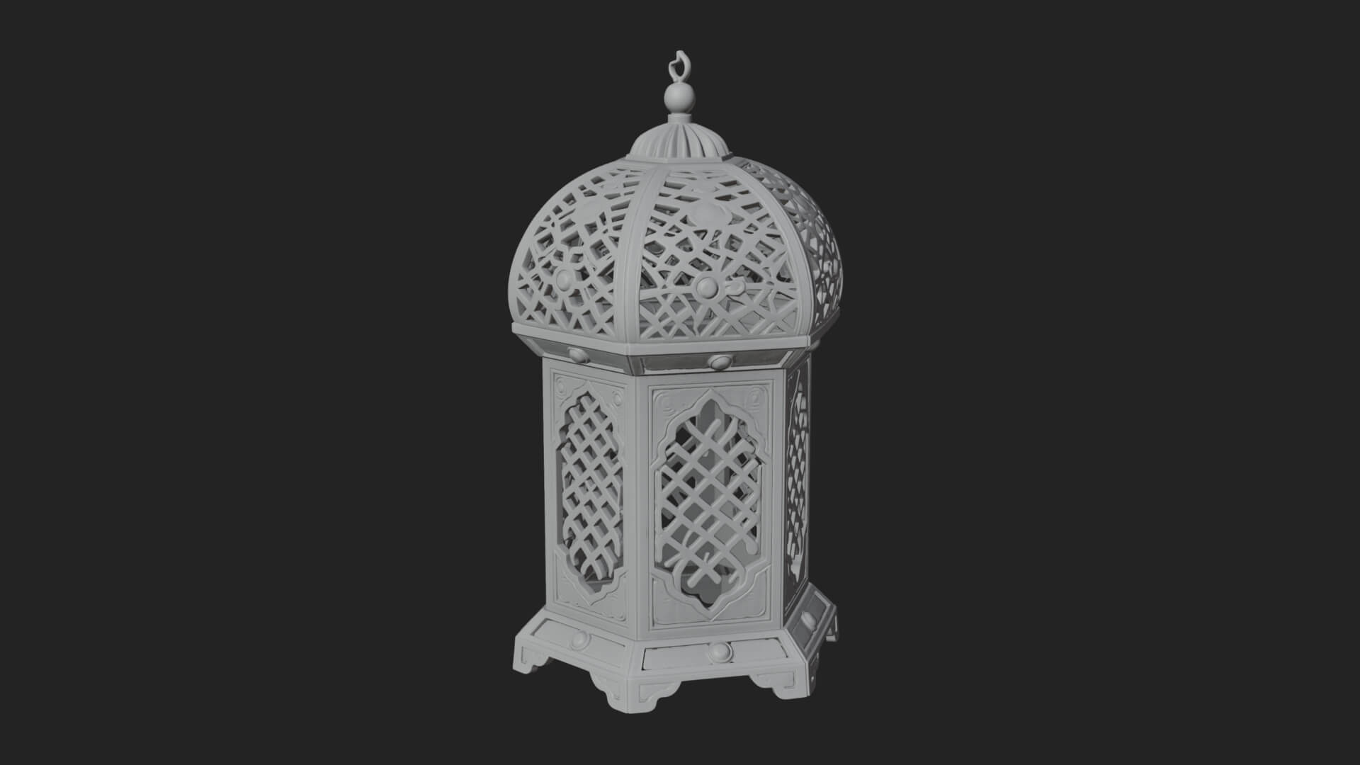 Pierced Dome Lantern Model Design 4 3D Print Model 3D Model
