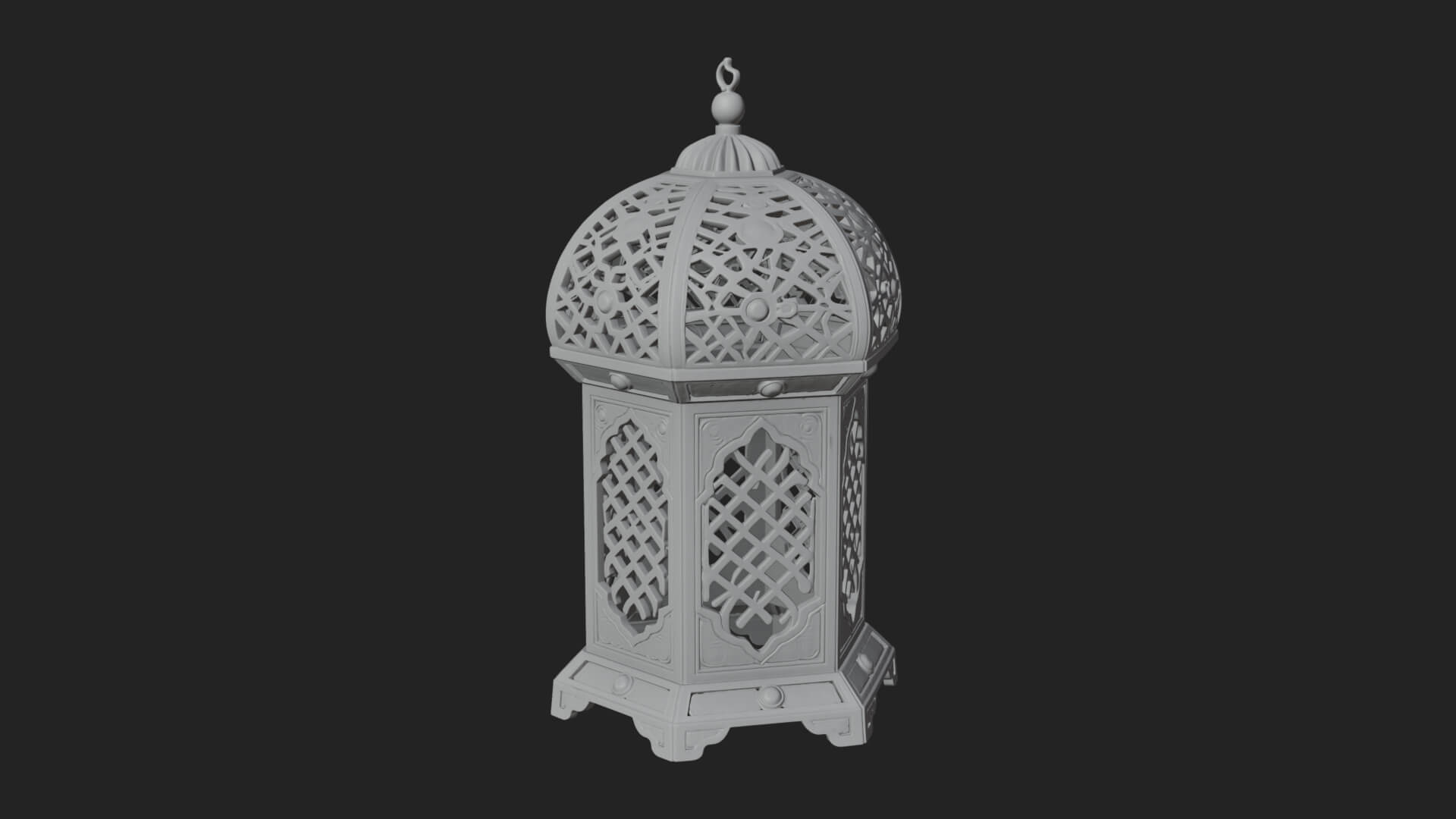 Pierced Dome Lantern Model Design 4 3D Print Model 3D Model