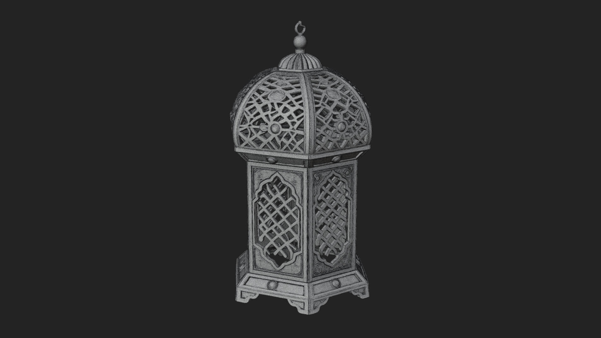 Pierced Dome Lantern Model Design 4 3D Print Model 3D Model