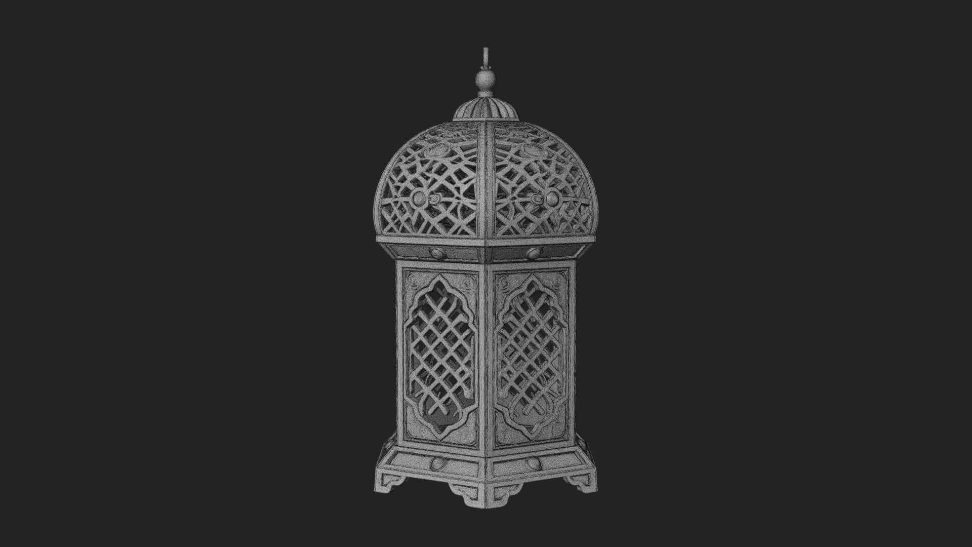 Pierced Dome Lantern Model Design 4 3D Print Model 3D Model