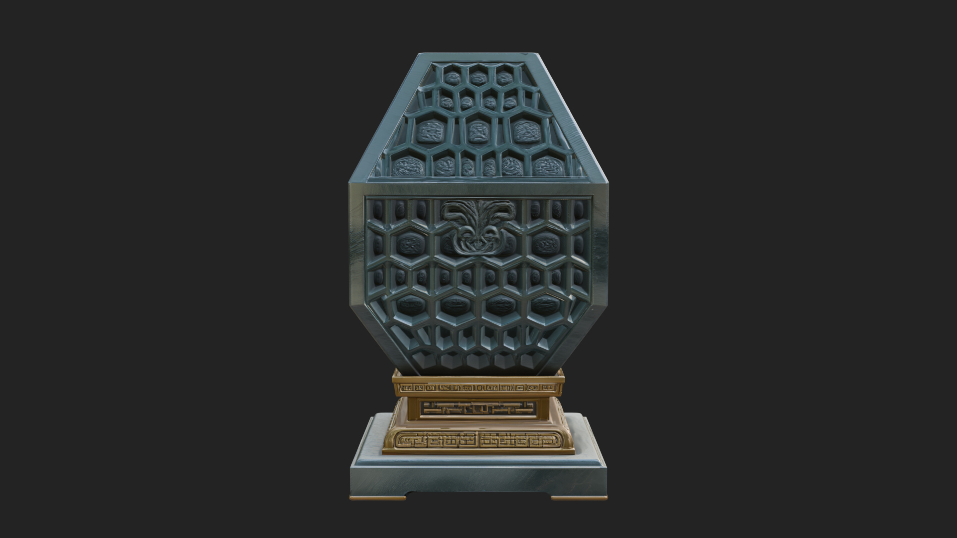 Pierced Stone Lantern Model Design 3 3D Print Model 3D Model