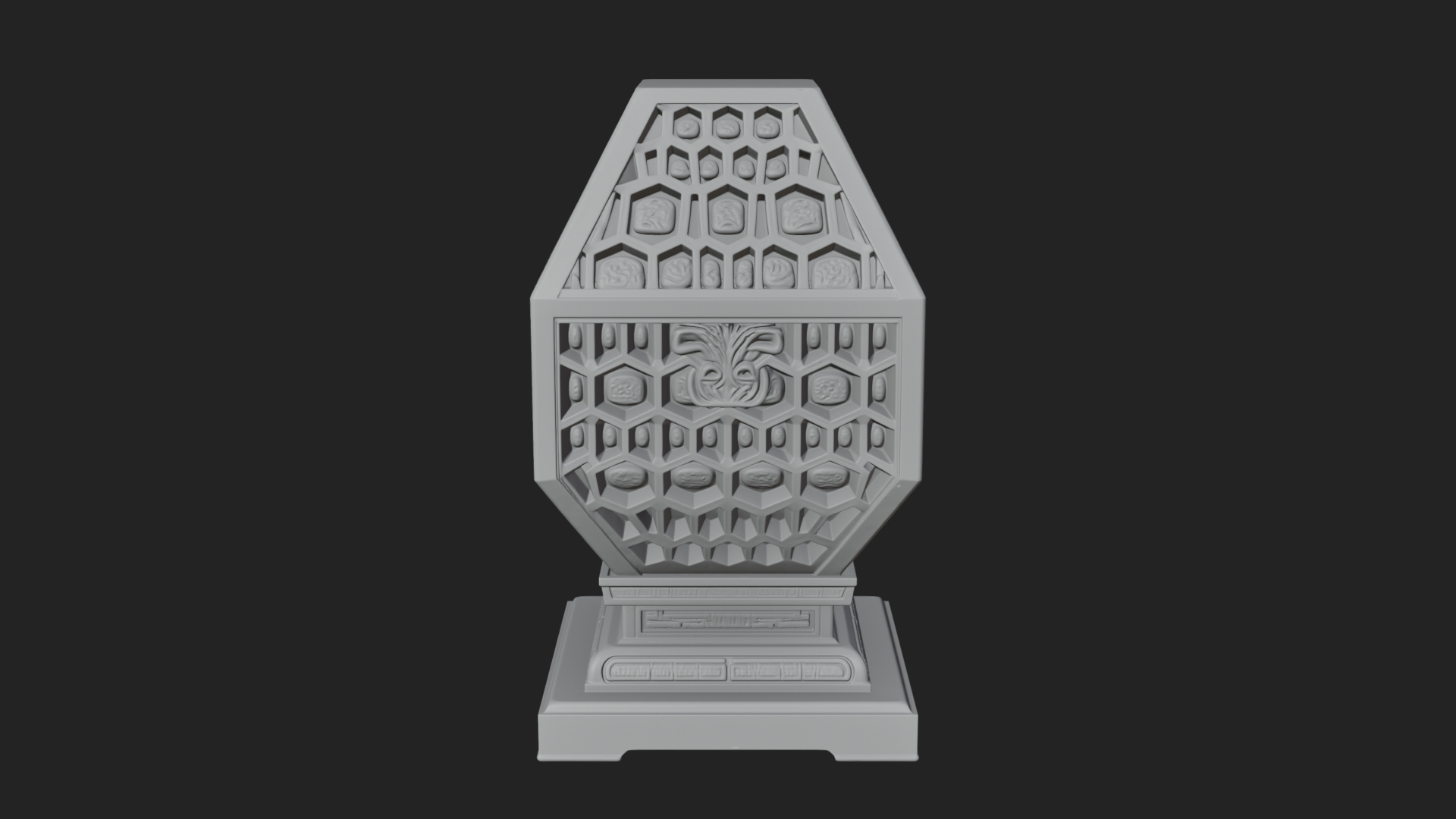 Pierced Stone Lantern Model Design 3 3D Print Model 3D Model